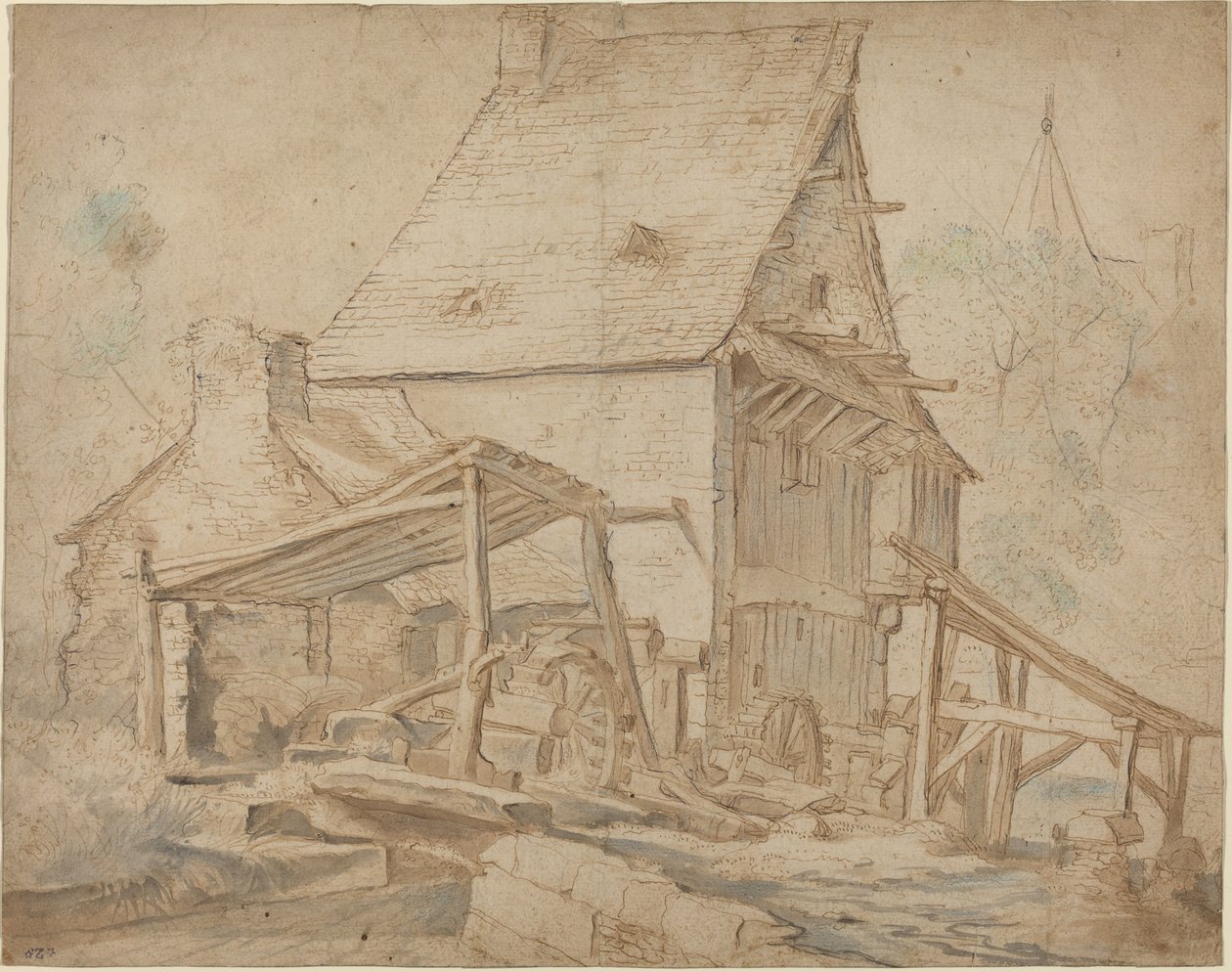 古い水車小屋 作： Cornelis Willaerts