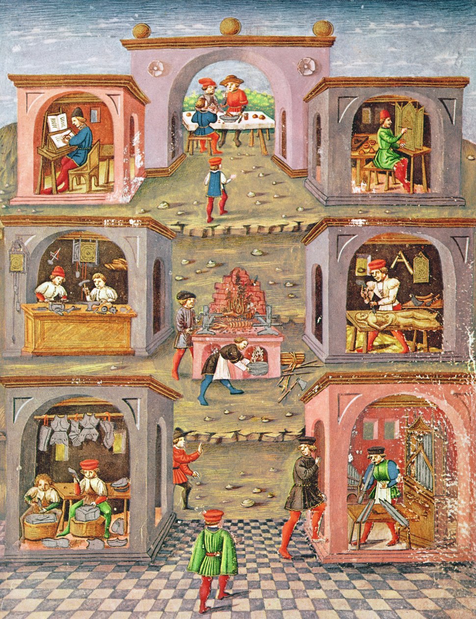 Ms. Lat 209 fol.11r「De Sphaera」からの職業 作： クリストフォロ・デ・プレディス