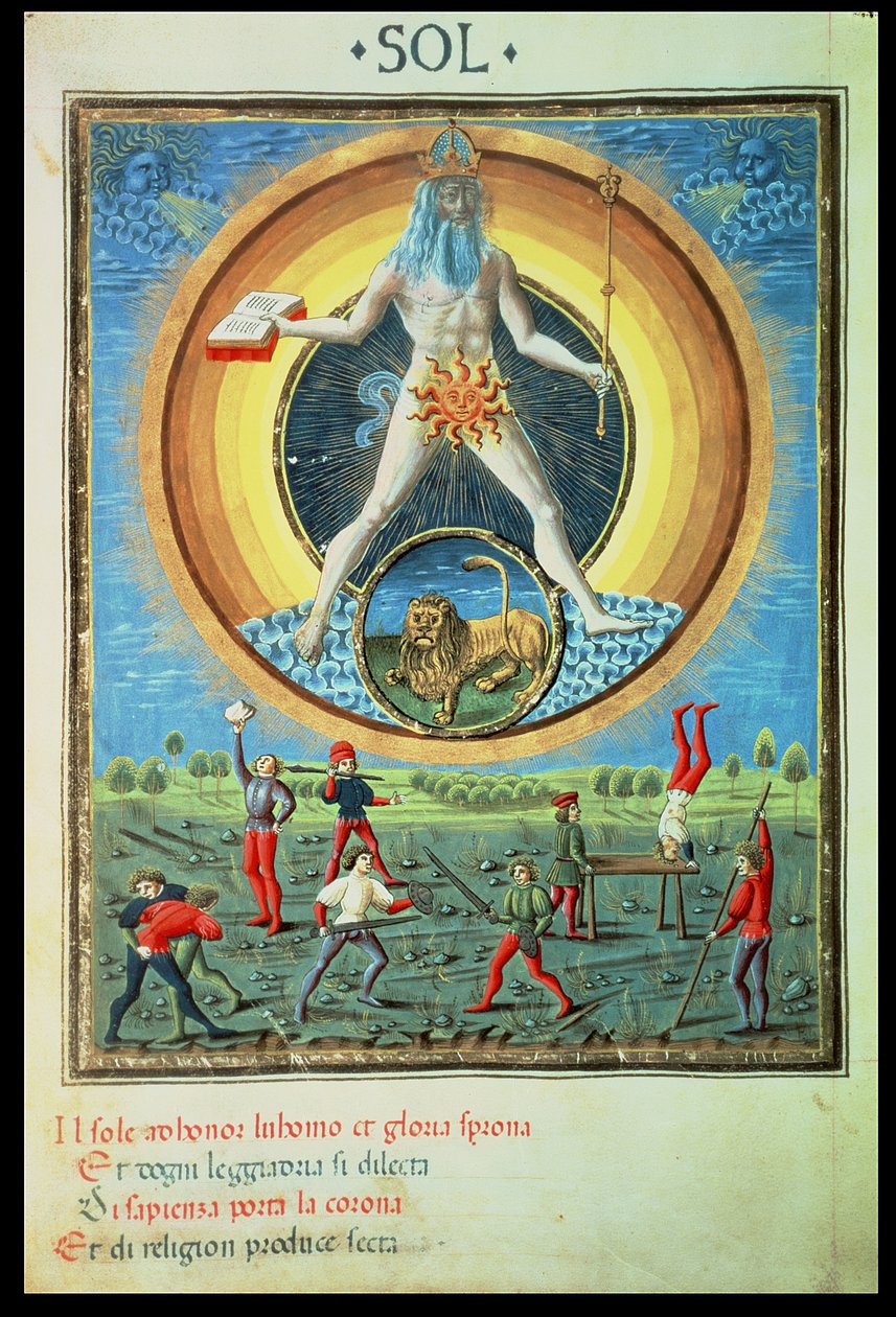 太陽神、「ドスフェーラ」、1470年頃 作： クリストフォロ・デ・プレディス