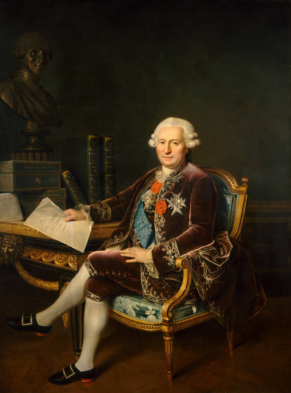 オッサン侯爵、c。 1780年。 作： セザール・ヴァン・ルー