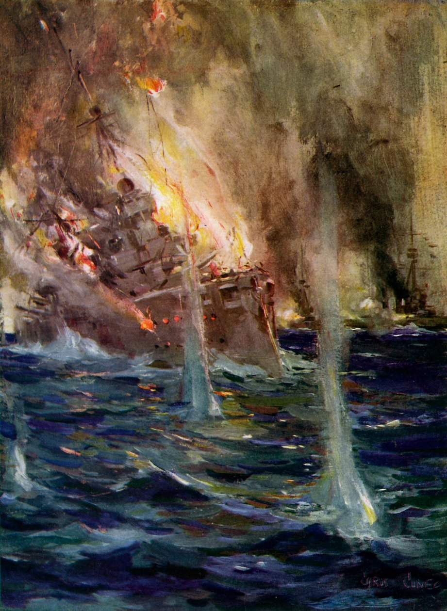 第一次世界大戦-グナイゼナウの沈没 作： サイラスクネオ