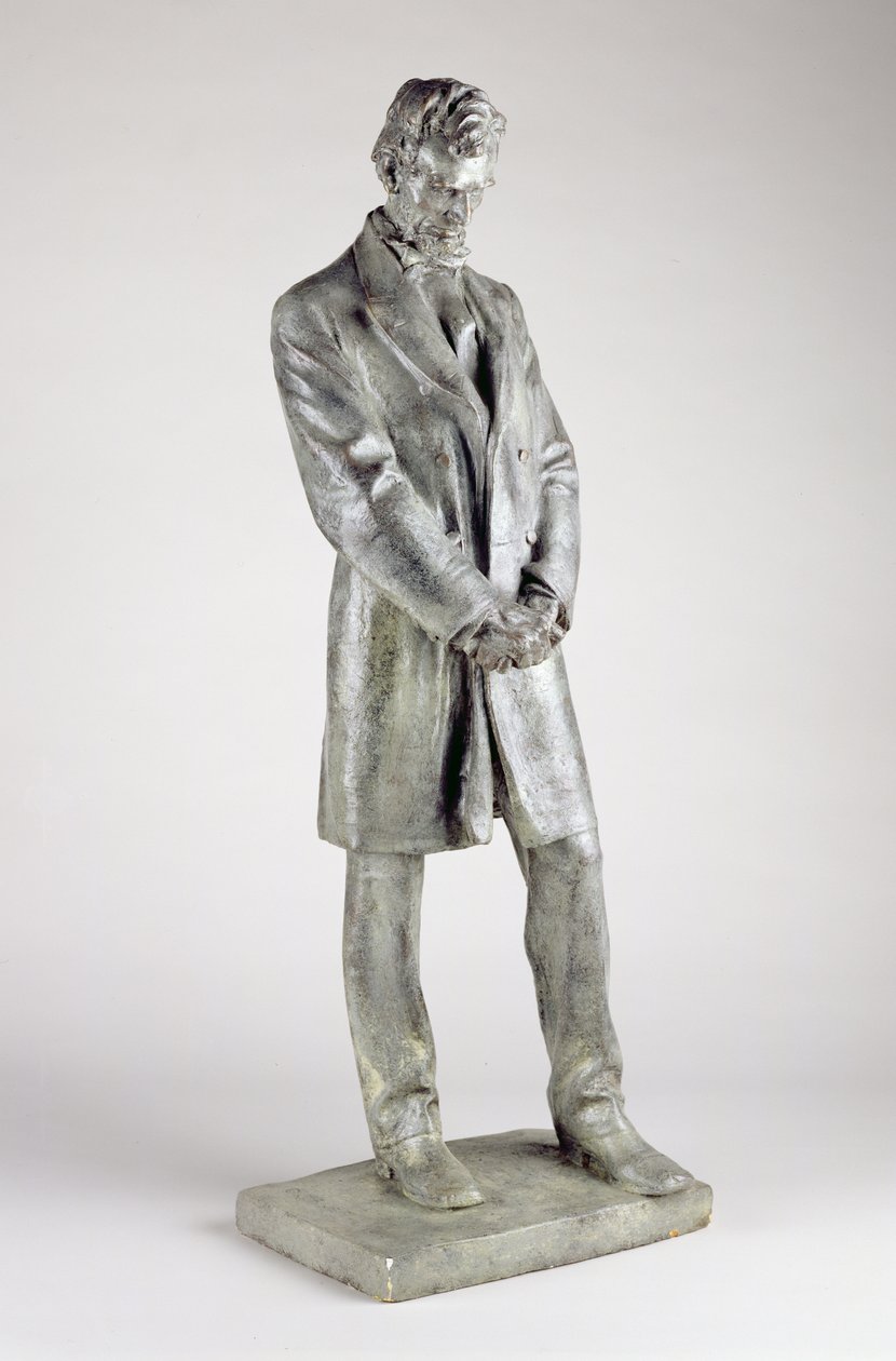 アブラハムリンカーン（1809-65）、1911（青銅色の漆喰） 作： ダニエルチェスターフレンチ