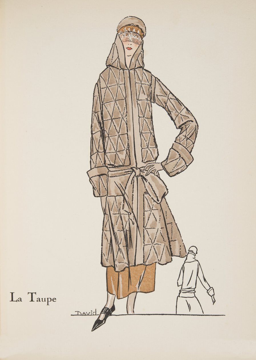 ラトープ、ファッションプレートのコレクションから、1922年（pochoir print） 作： デビッド