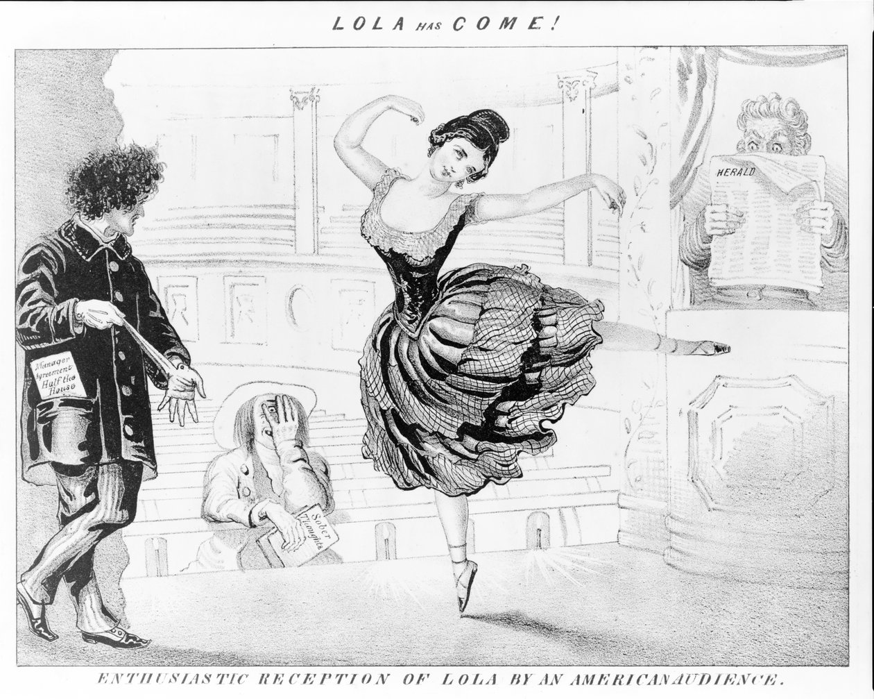 ローラが来ました！アメリカの聴衆によるローラの熱狂的な歓迎。 作： デビッド・クレイプール・ジョンストン