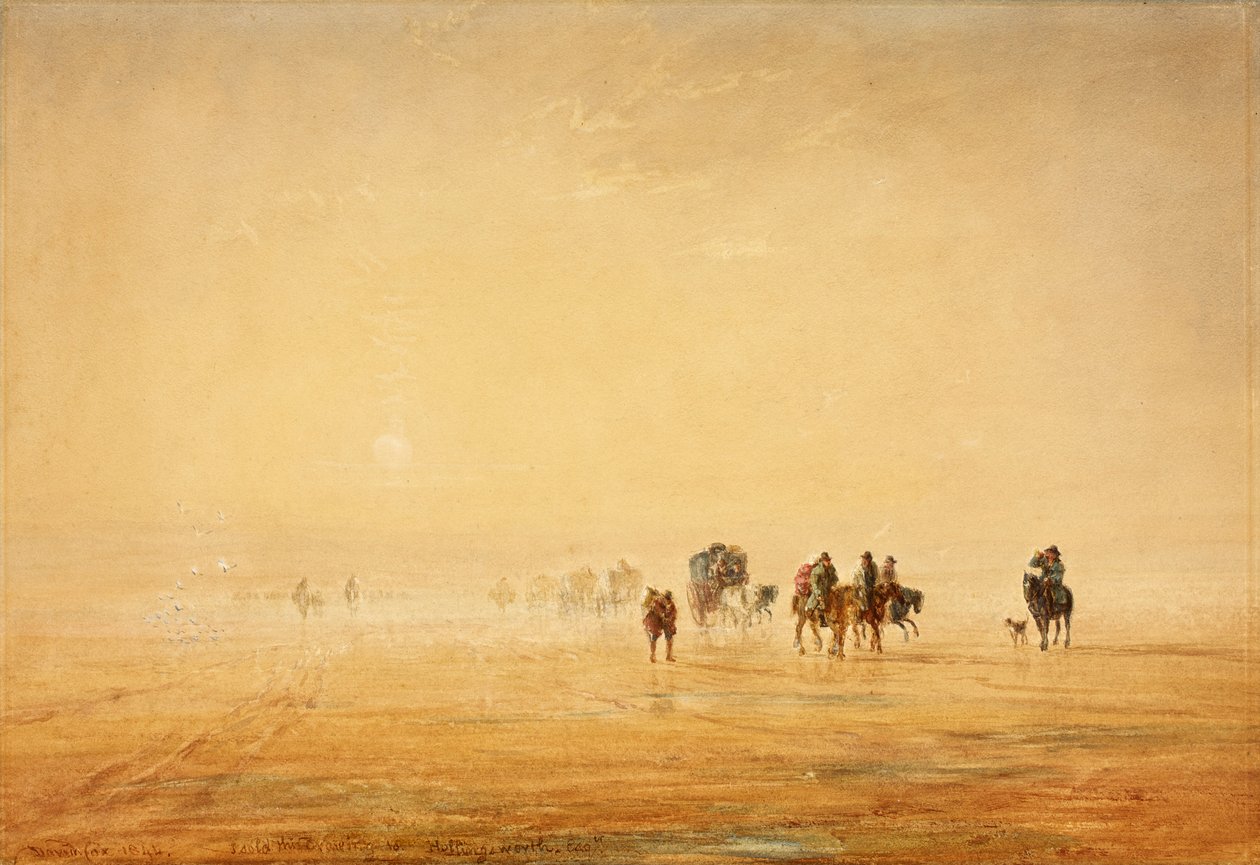 ランカスターサンズ、1844年 作： デビッドコックス