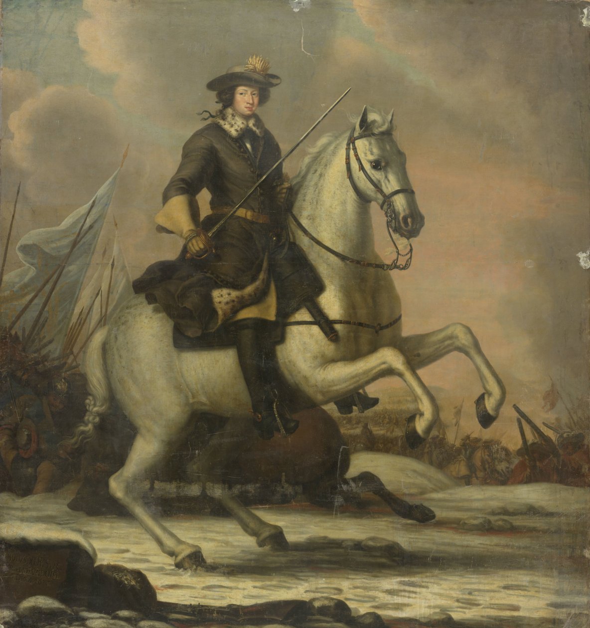 カール 11 世 (1665-97)、スウェーデン国王 作： David Ehrenstrahl