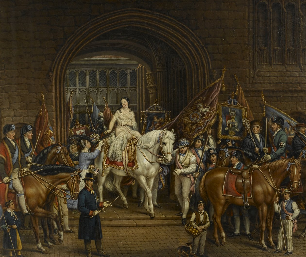 1829年、1867年のレディゴディバ行列 作： デビッド・ジー