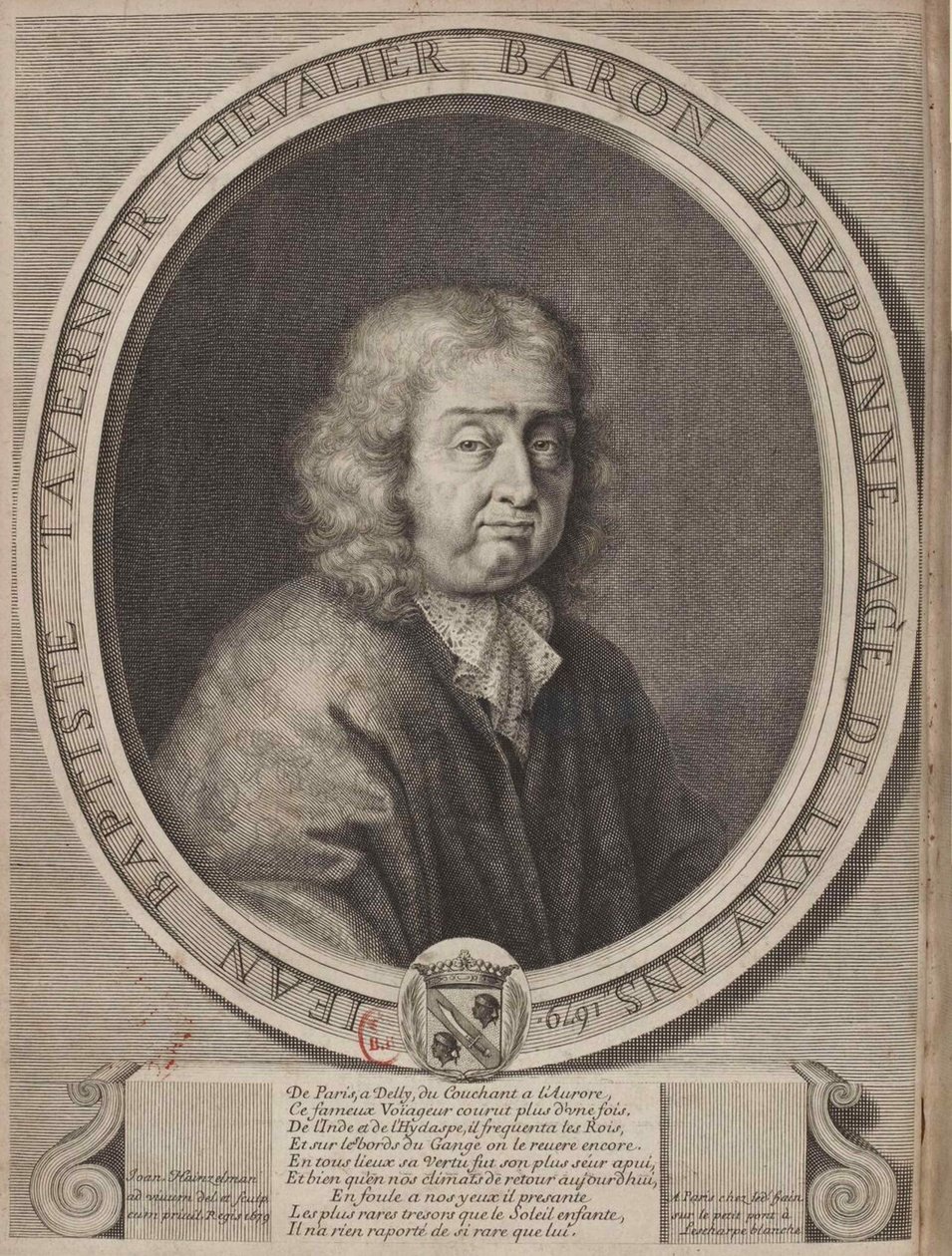 ジャン＝バティスト・タヴェルニエ（1605-1689）の肖像 作： デビッドクレッカービームオブオナー