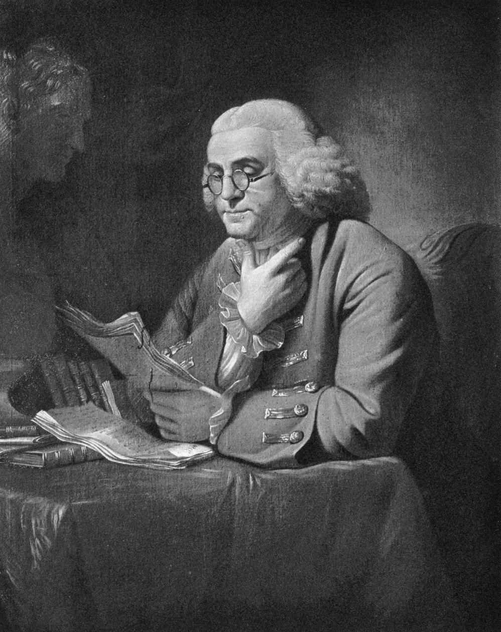 ベンジャミンフランクリン、c1766 作： デビッド・マーティン