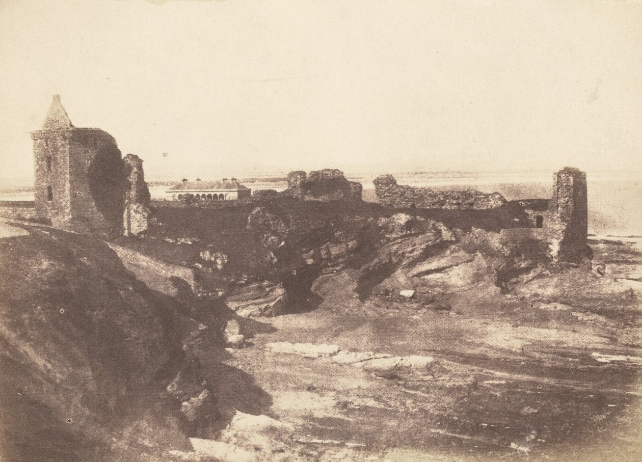 セント・アンドリュース城、1843-1847年（写真） 作： デビッド・オクタビウス・ヒル