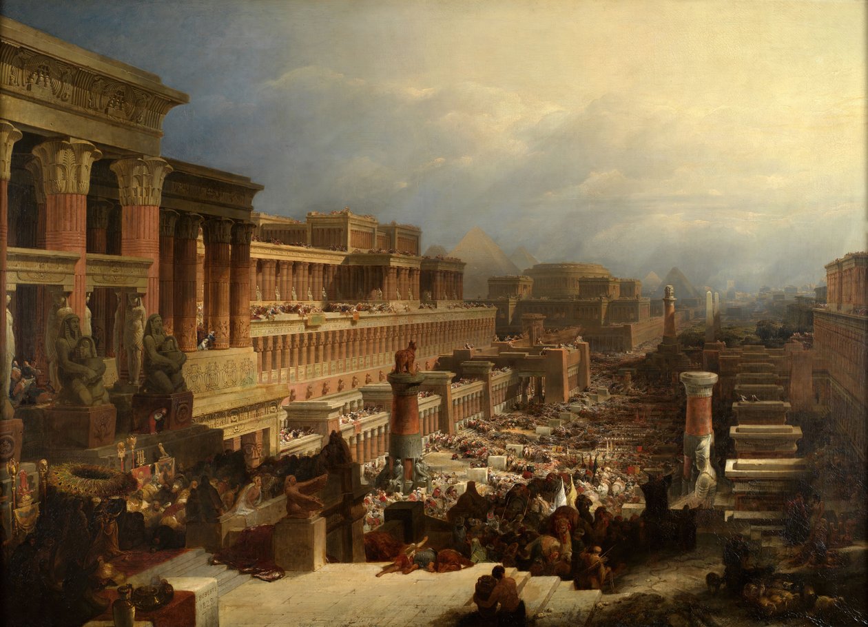 イスラエル人の出発、1829年 作： デビッド・ロバーツ