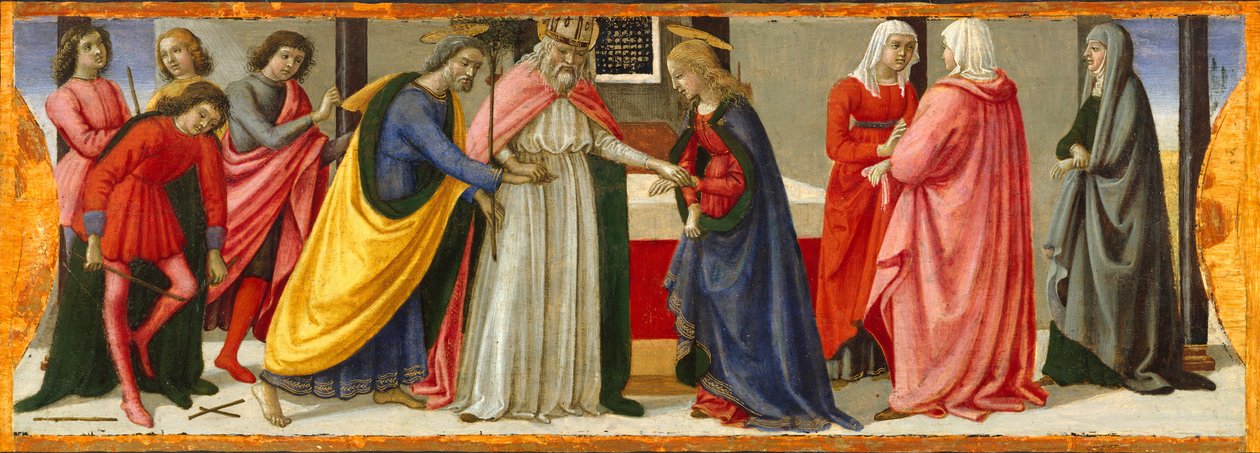聖母の結婚、ca。 1479年。 作： ダビデ・ギルランダイオ