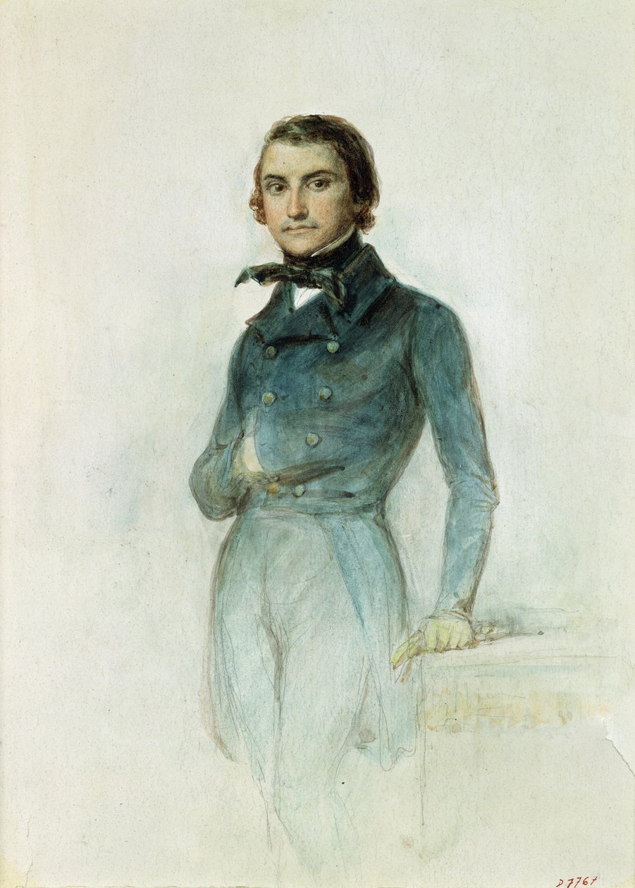 ジャン・ジョセフ・ルイ・ブラン（1811-82）1835（紙にパステル） 作： デニス・オーギュスト・マリー・ラフェット