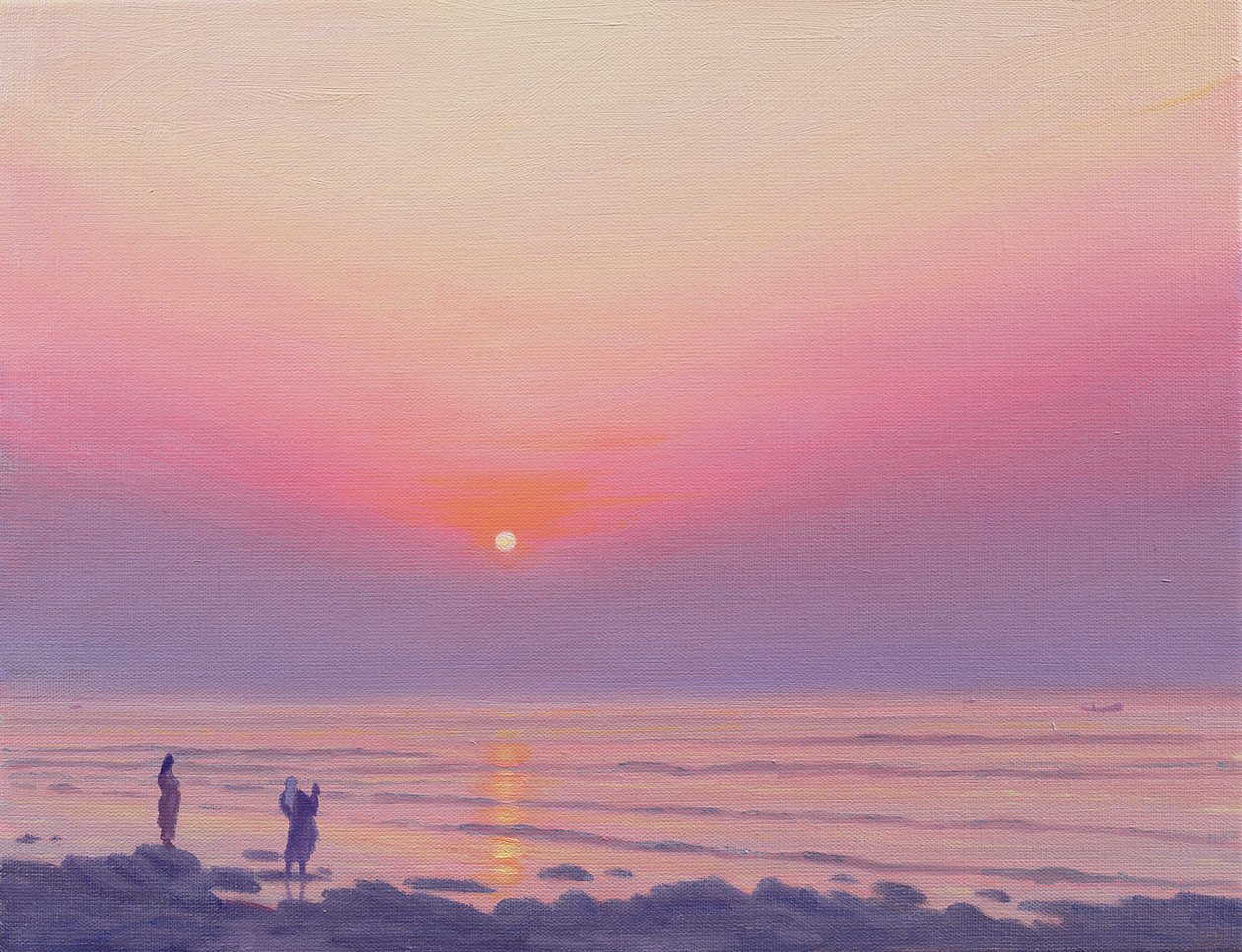 高知の夕暮れ 作： デレク・ヘア