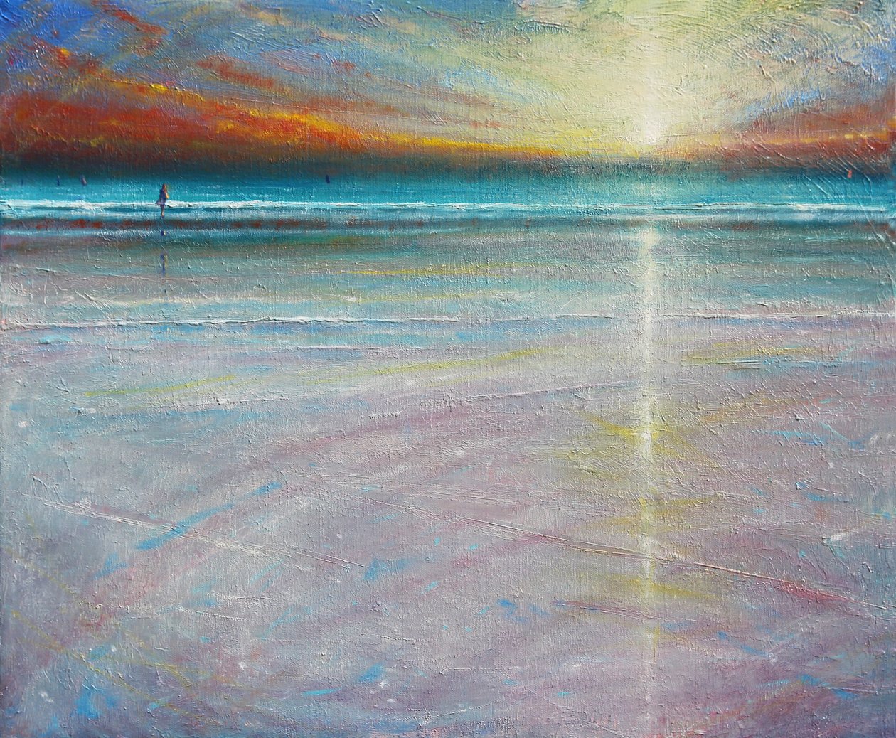 夕べの静けさ、2020年（キャンバスに油彩） 作： デレク・ヘア
