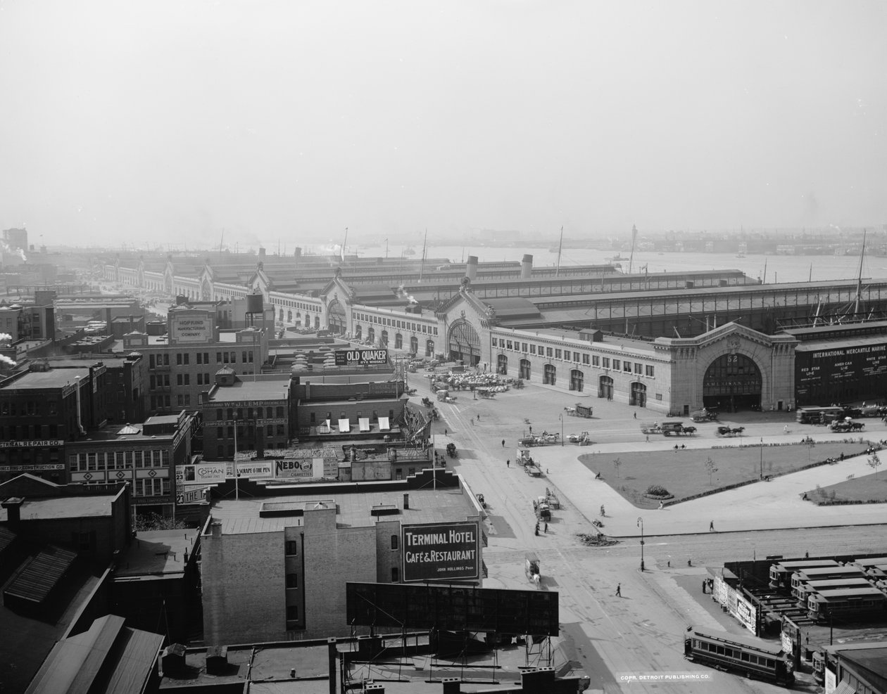 新しいチェルシー桟橋、ニューヨーク、c.1900-20 作： デトロイト出版株式会社