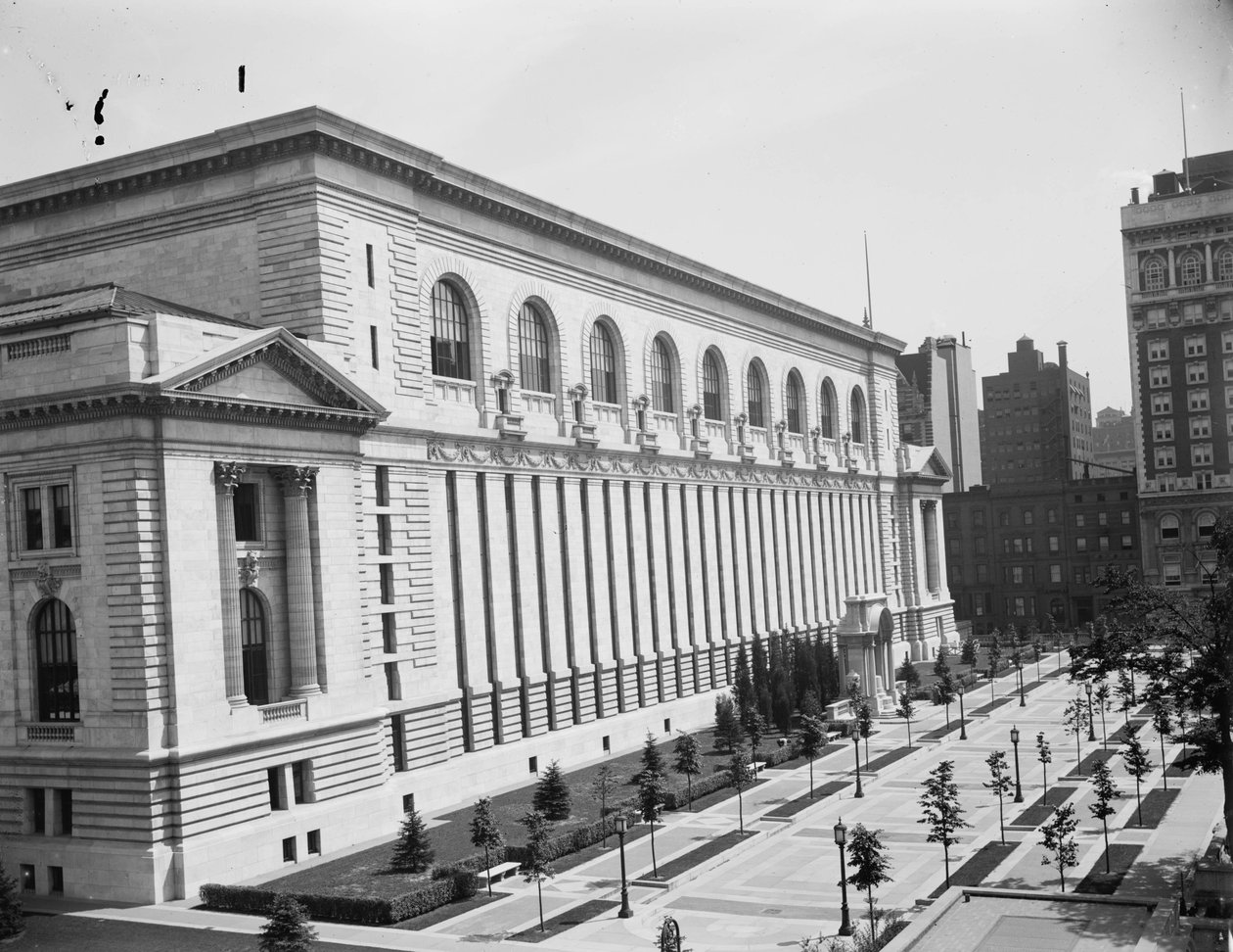 ニューヨーク公立図書館、1910年頃 作： デトロイト出版株式会社