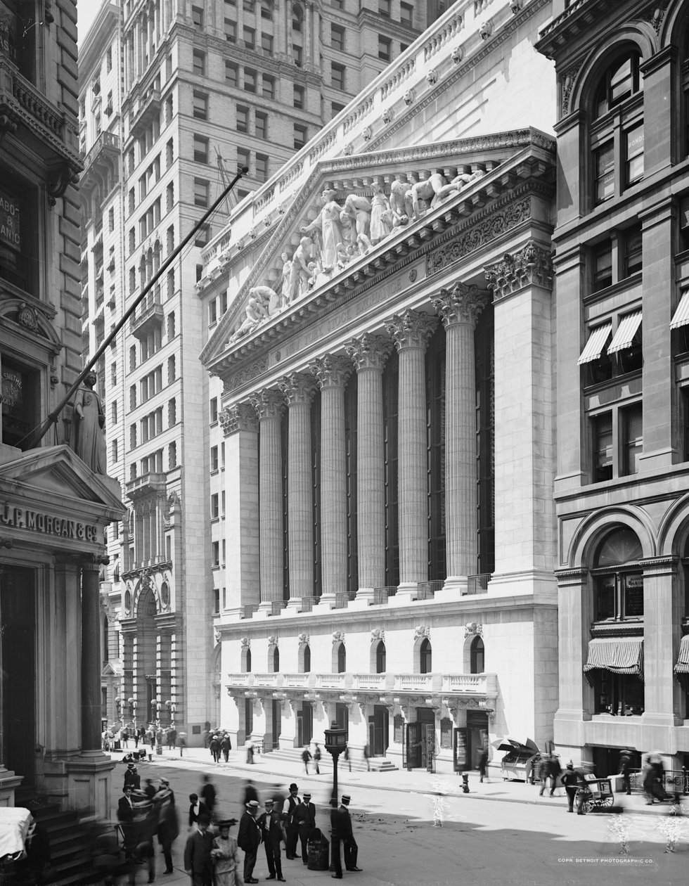 ニューヨーク証券取引所、ニューヨーク、c.1904 作： デトロイト出版株式会社
