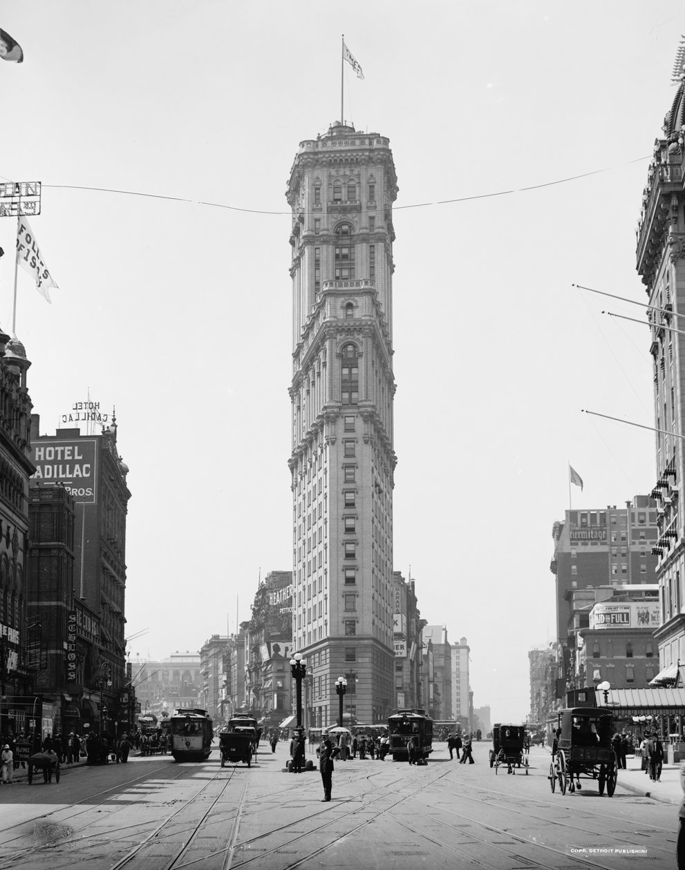 タイムズビルディング、ニューヨーク、ニューヨーク、c.1908 作： デトロイト出版株式会社