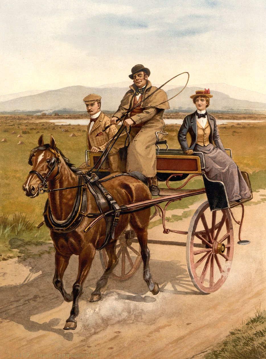 1890年頃のアイルランドの車 作： デトロイト出版株式会社