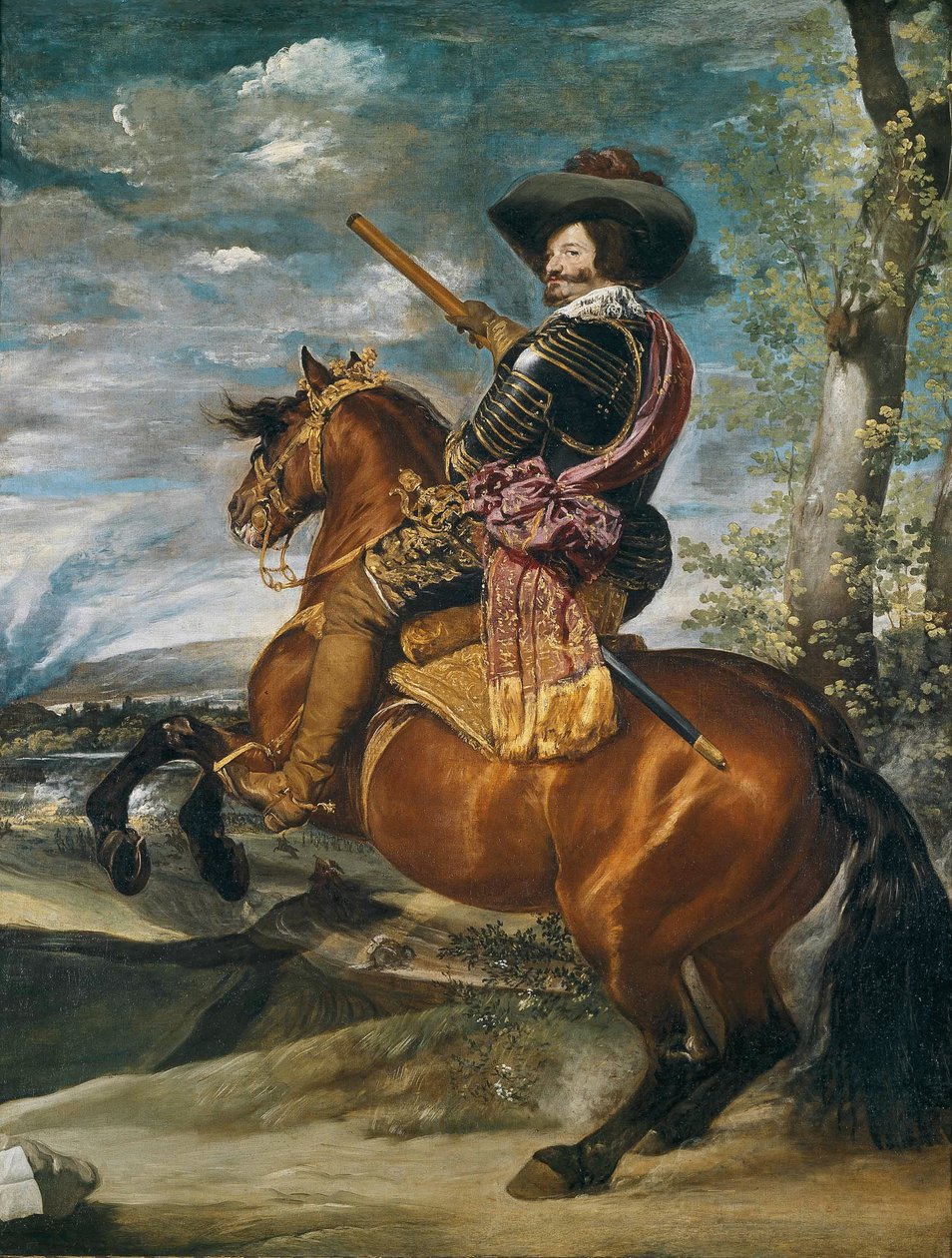 ドンガスパルデグスマンの乗馬の肖像画（1587-1645）オリバレス伯爵、1634年 作： ディエゴ・ベラスケス