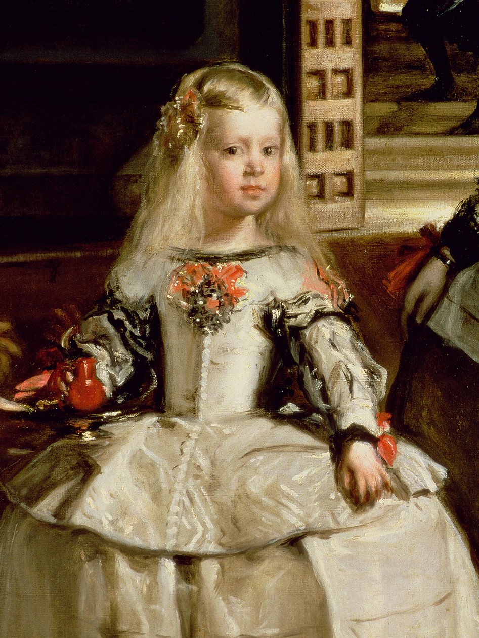 ラスメニーナスまたはフィリップ4世の家族、1656年頃（詳細） 作： ディエゴ・ベラスケス