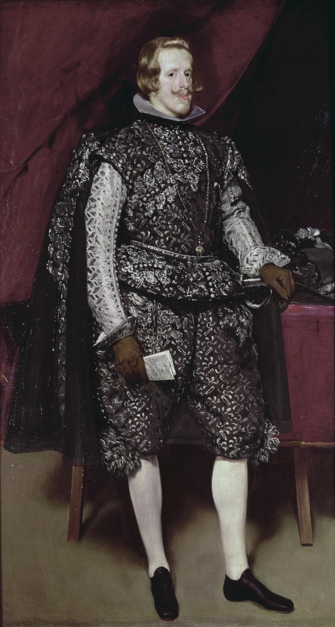 ブラウンとシルバーのスペインのフィリップ4世（1605-65年）、1631-2年頃 作： ディエゴ・ベラスケス