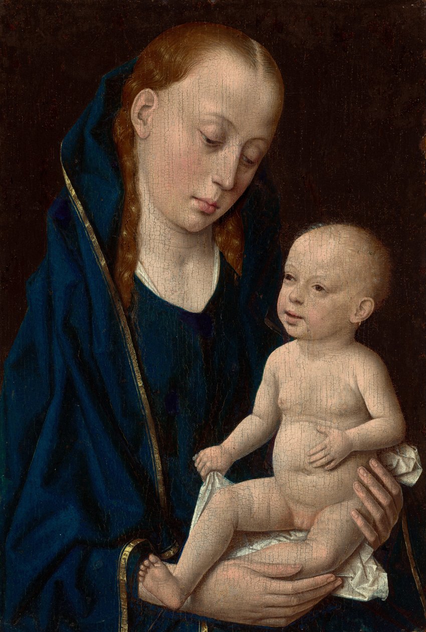 マドンナと子供、c。 1465年。 作： ディーリックバウツ