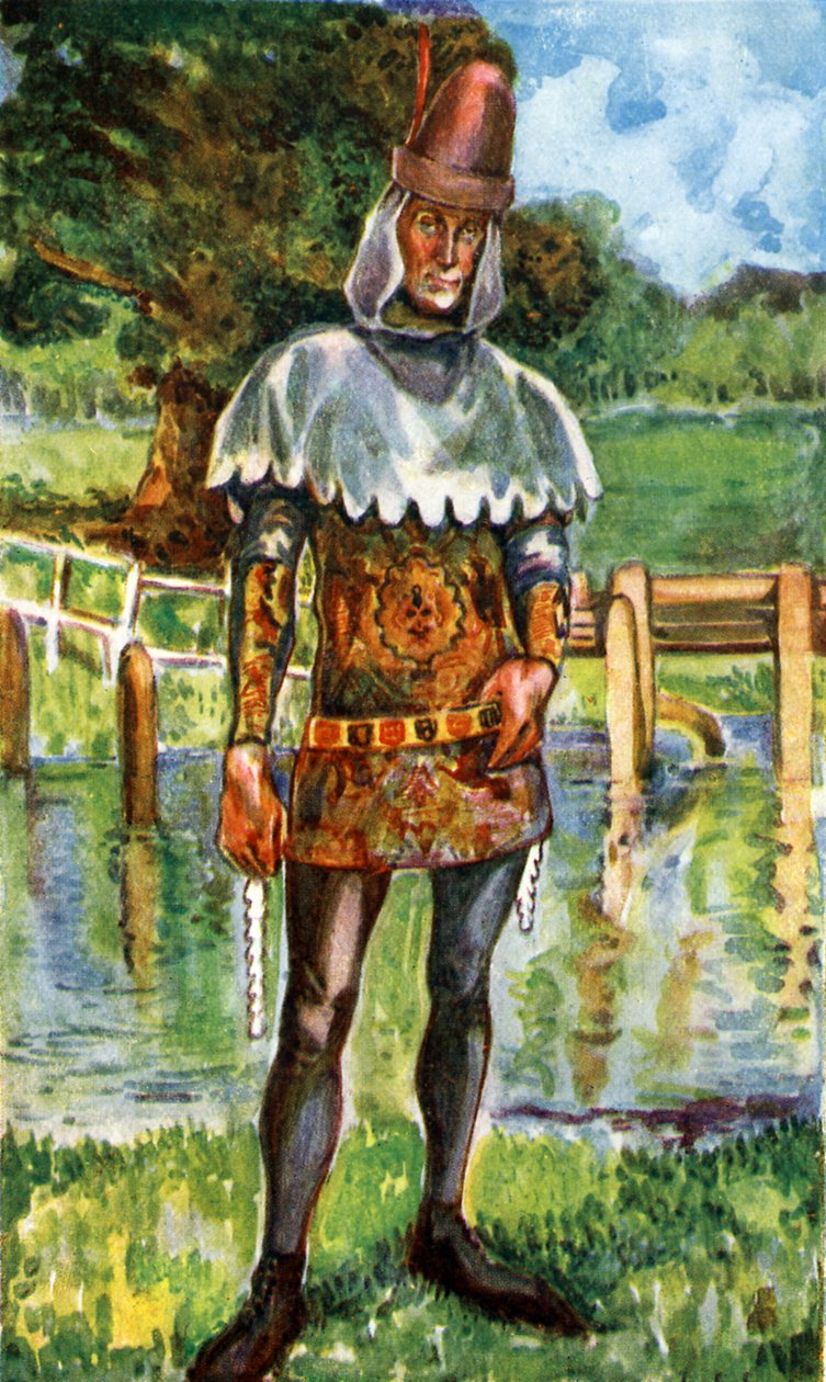 エドワード3世の統治時代の男の衣装（1327〜1377） 作： ディオン・クレイトン・カルスロップ