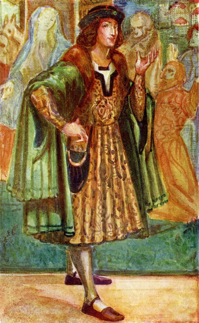 リチャード3世（1483-1485）の時代の男の衣装 作： ディオン・クレイトン・カルスロップ