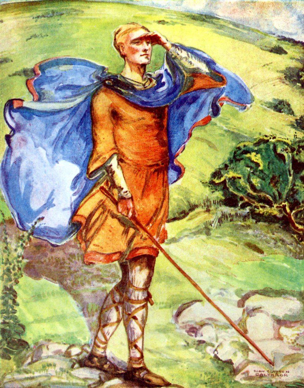 ウィリアム1世（1066- 1087）の時代の男の衣装 作： ディオン・クレイトン・カルスロップ