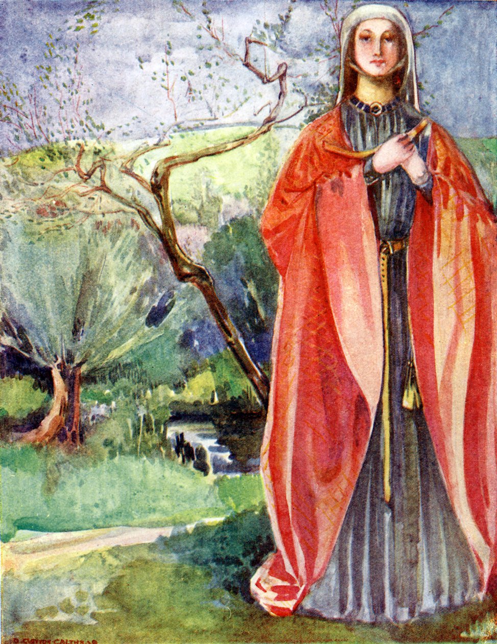 ジョン治世の女性の衣装（1199年-1216年） 作： ディオン・クレイトン・カルスロップ