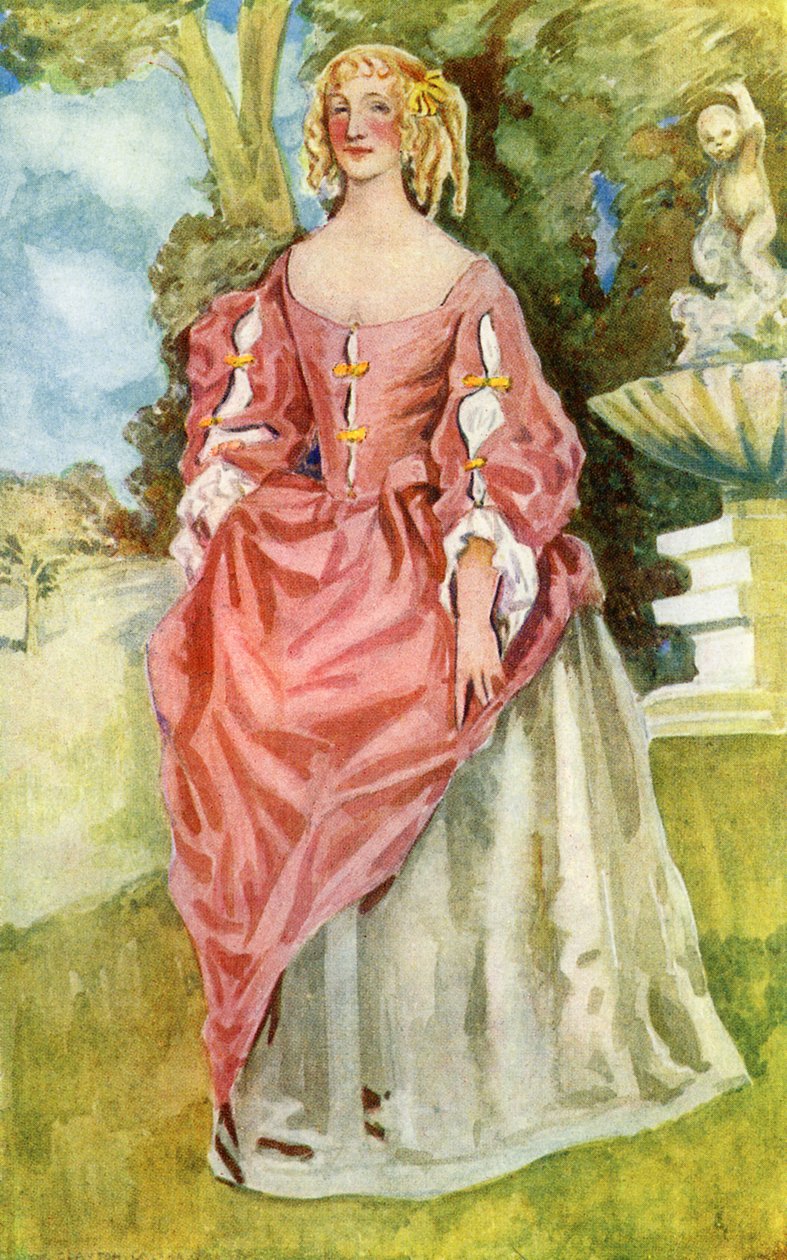 チャールズ2世（1660〜1685年）の時代の女性の衣装 作： ディオン・クレイトン・カルスロップ