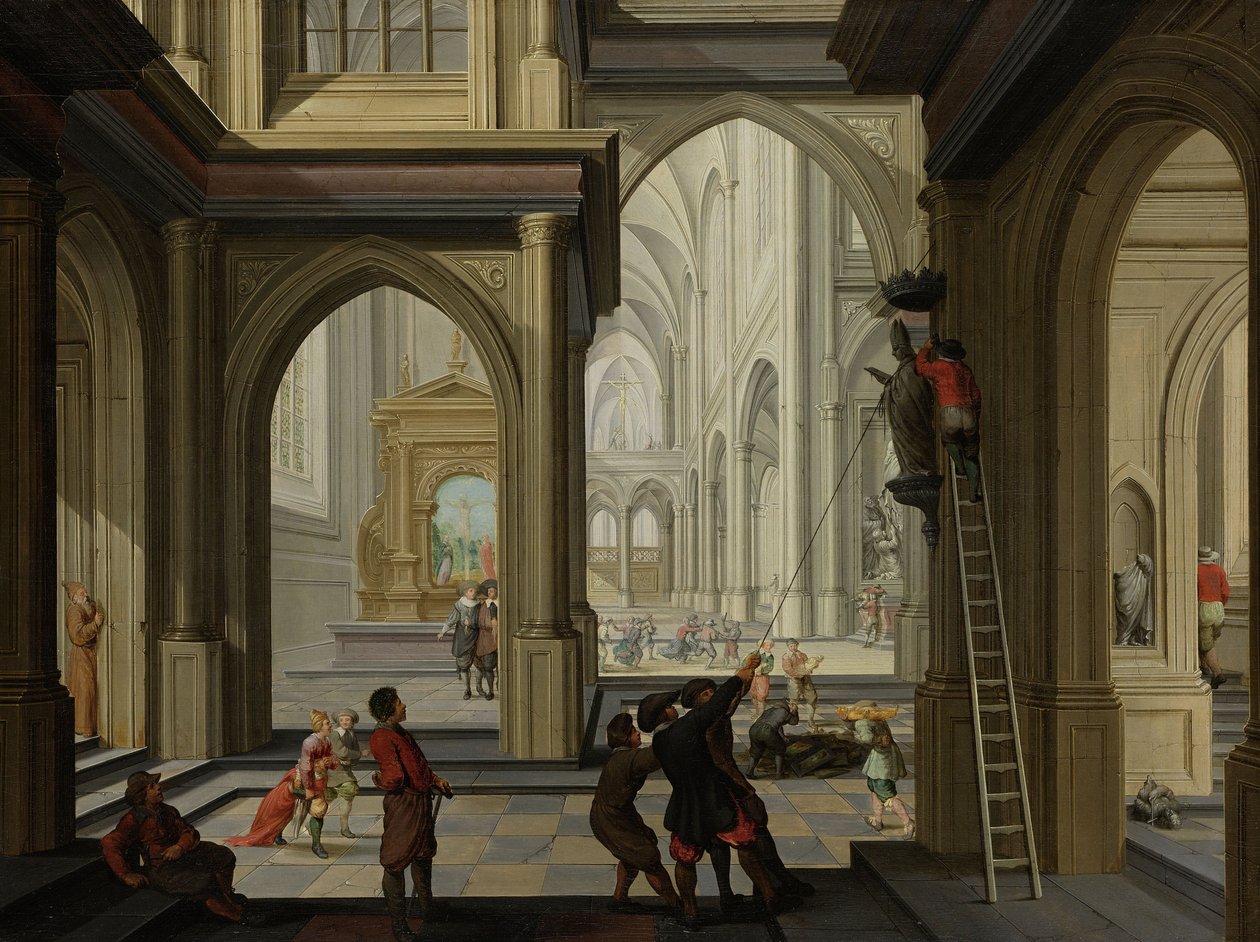 教会の偶像破壊、1630 作： Dirck van Delen