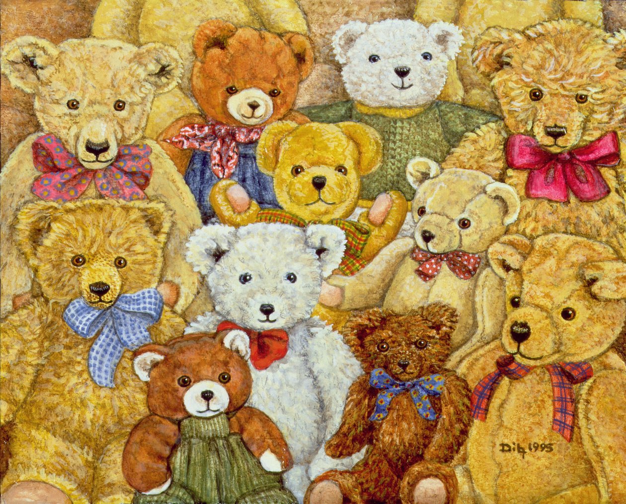 Ted-Patch、1995（パネルにアクリル） 作： ディッツ