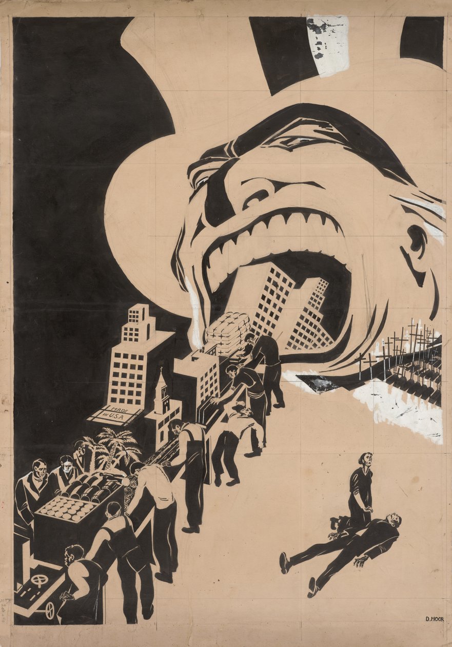 資本主義はすべてをむさぼり食う1920年。 作： ドミトリー・スタヒエヴィッチ・ムーア