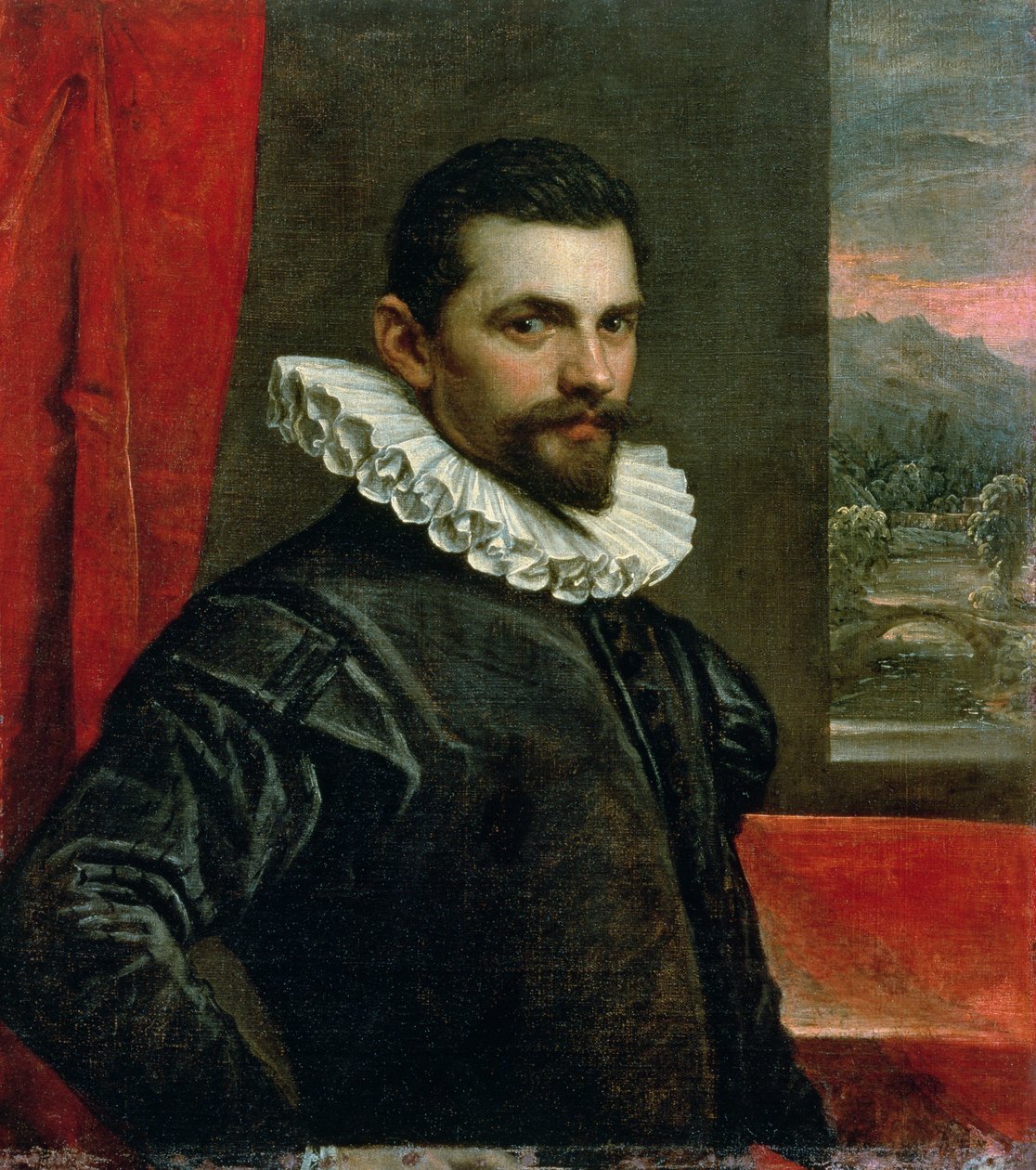 フランチェスコ・バッサーノの肖像（1549-92） 作： ドメニコ・ロブスティ・ティントレット
