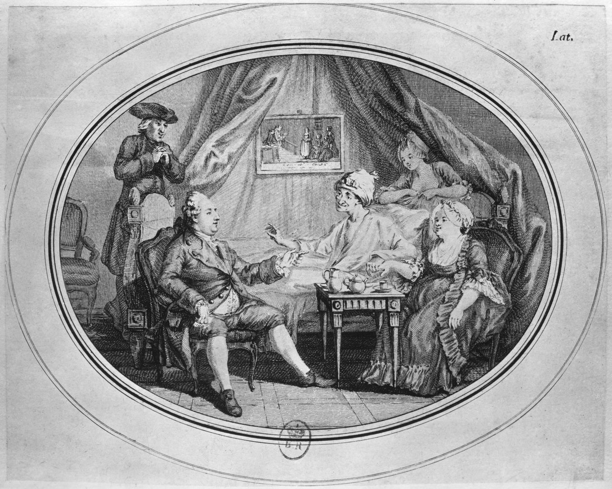 ファーニーでの昼食会、1775年7月4日 作： ドミニク・ヴィヴァン・デノン
