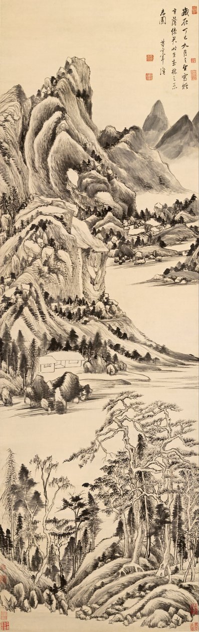 山の風景 作： 董其昌