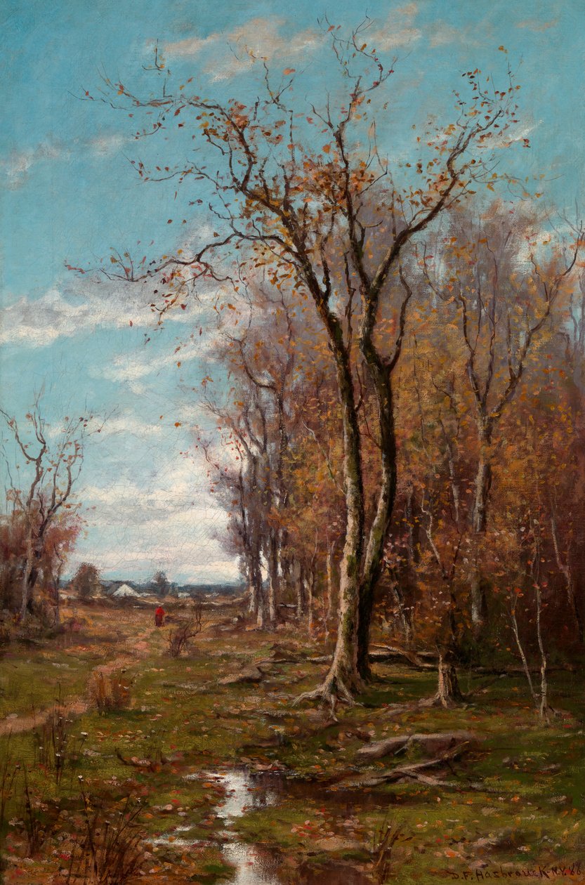 秋の風景、1886年。 作： あなたBoisFenelon Hasbrouck