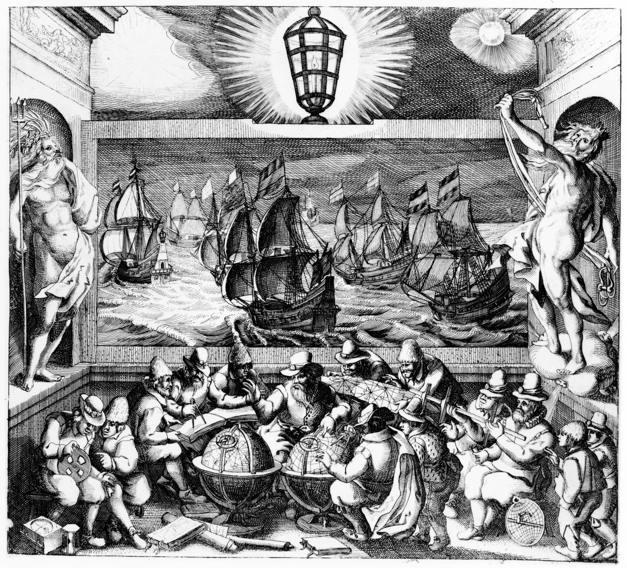 航海の光、1608 作： オランダ語学校