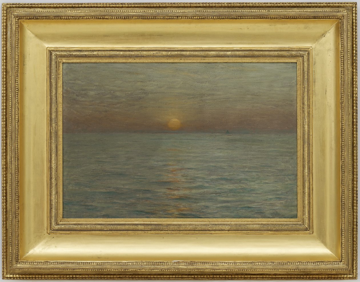 海：日没、1889年（木製パネルに油彩） 作： ドワイトウィリアムトライオン
