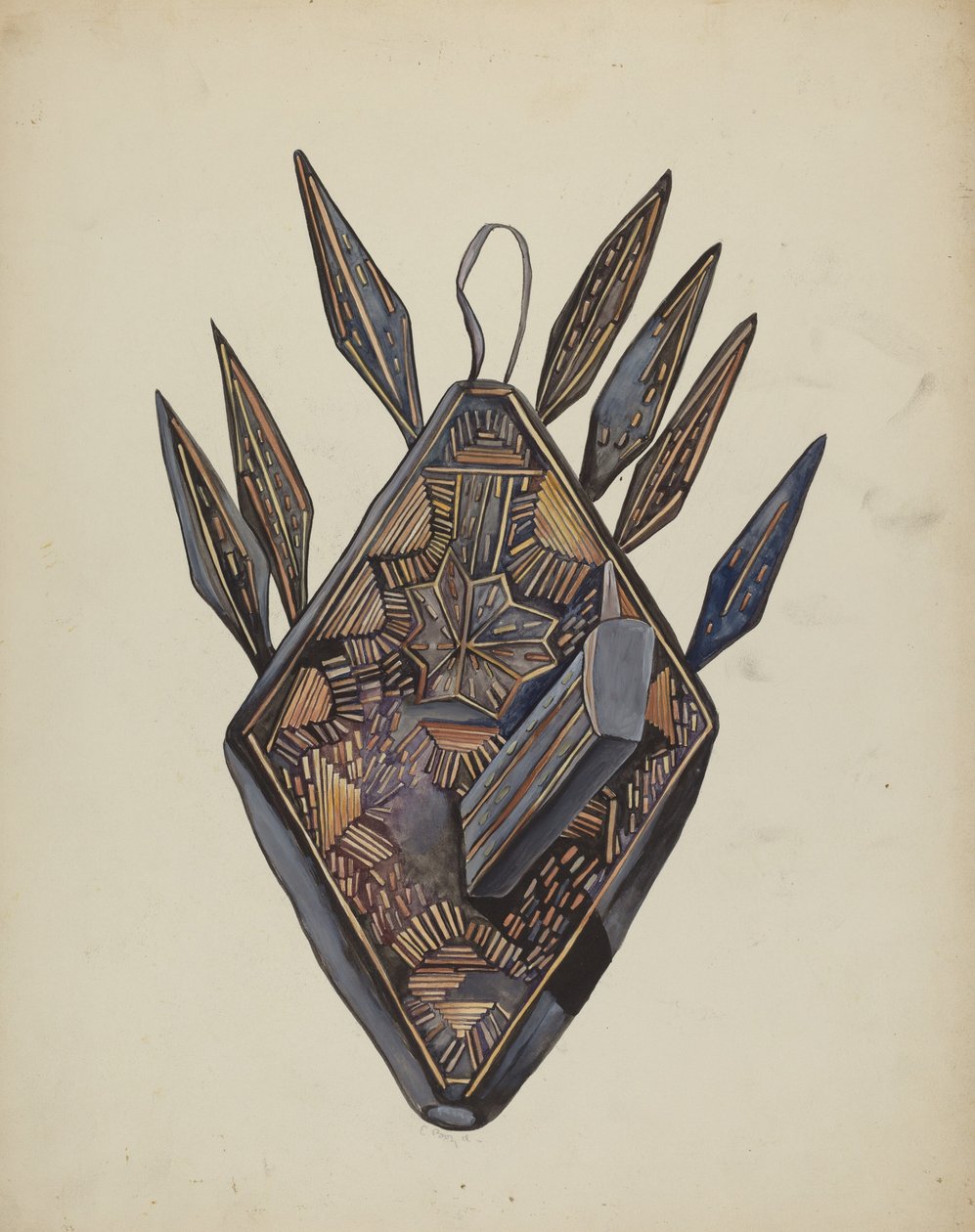 キャンドル燭台、c。 1936年。 作： E.ボイド