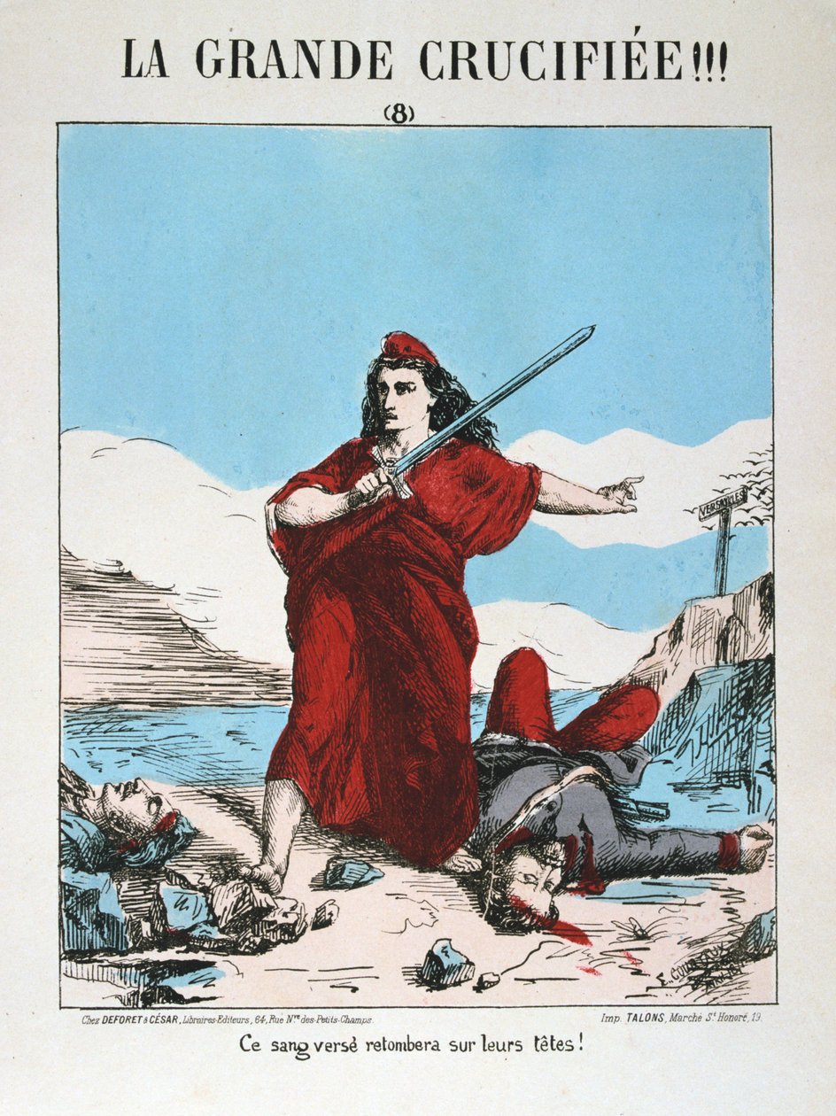 共和党のフランスの寓話、1871年。 作： E.クルトー