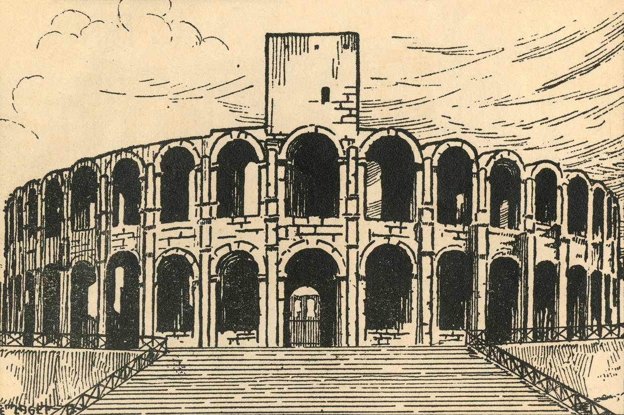 「Les Arenes - The Arena」、1920 年代。 作： Eラゲット