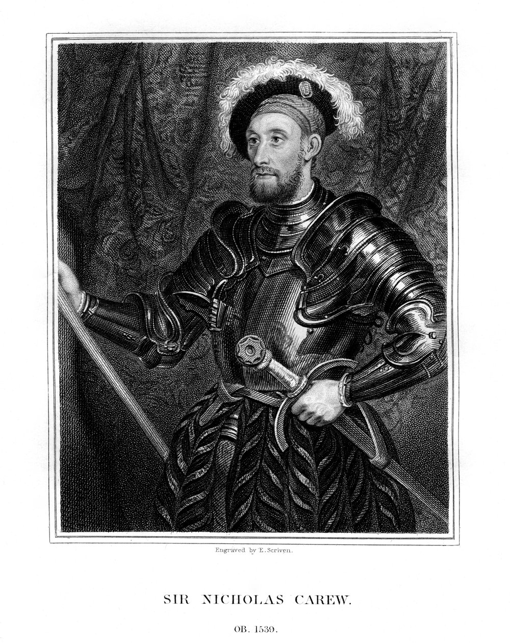 ニコラスカリュー卿、1823年。 作： E.スクリベン