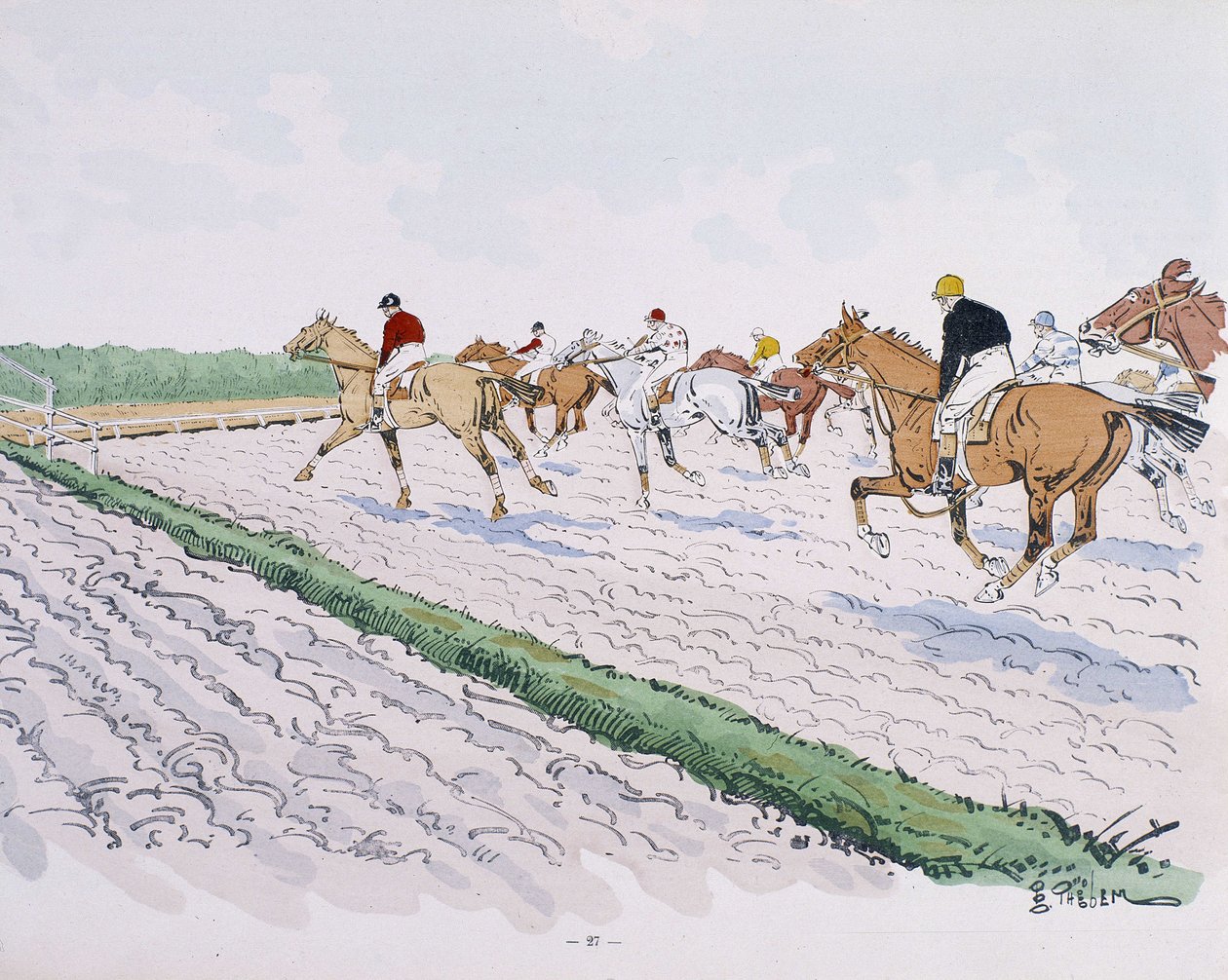 競馬 - Thelemによる描画 作： E.セレン