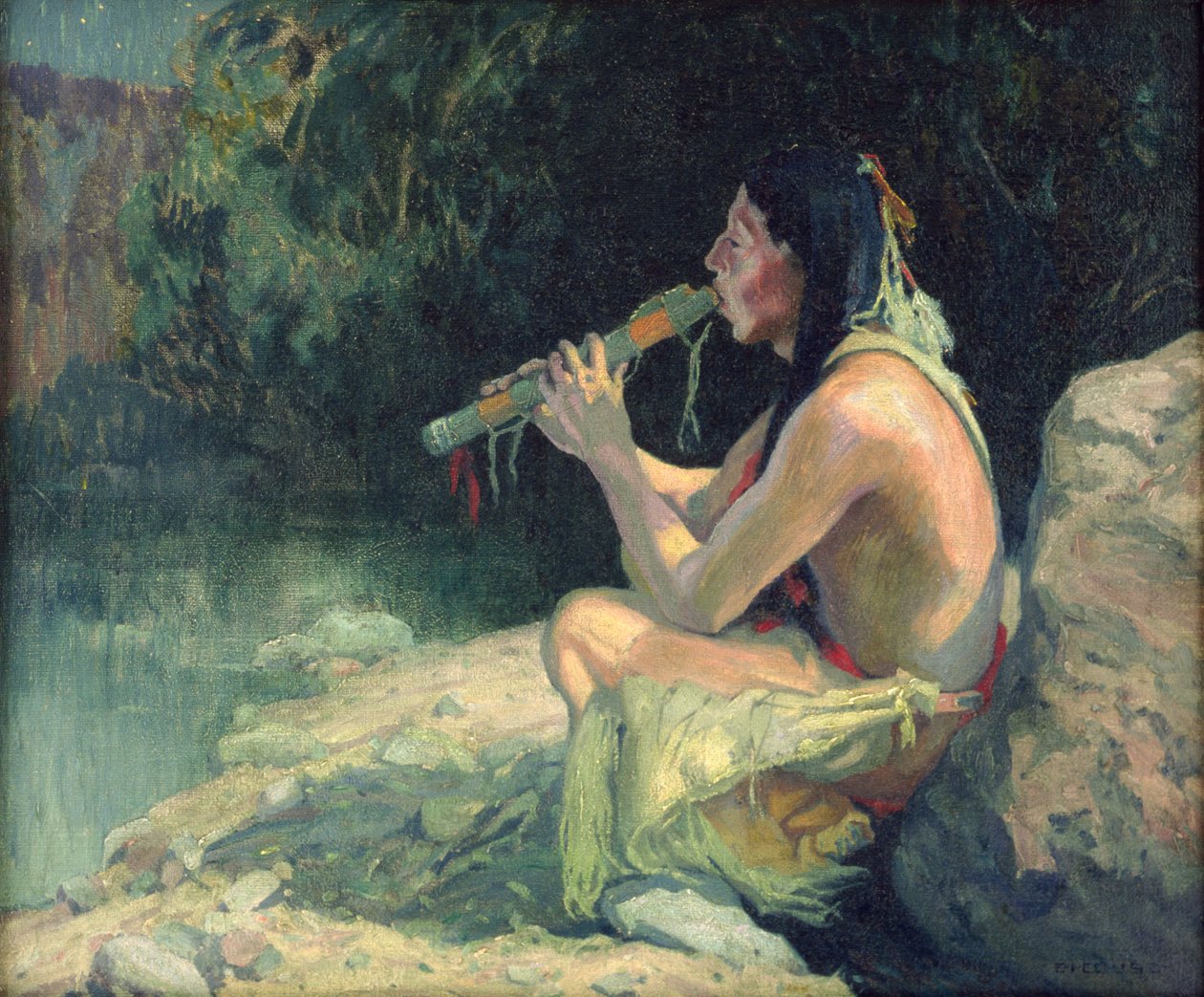 ラブソング（またはムーンライト） 作： Eanger Irving Couse