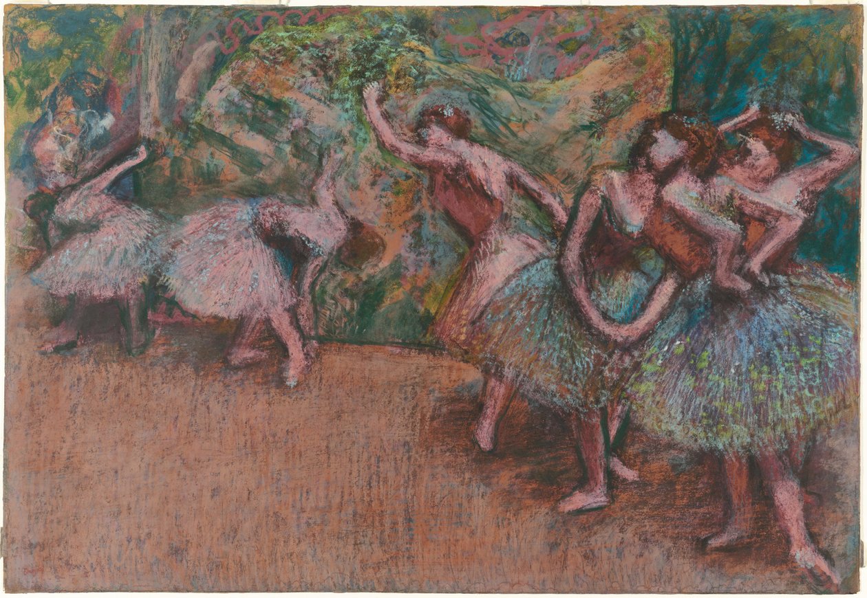 バレエシーン、c。 1907年。 作： エドガー・ドガ