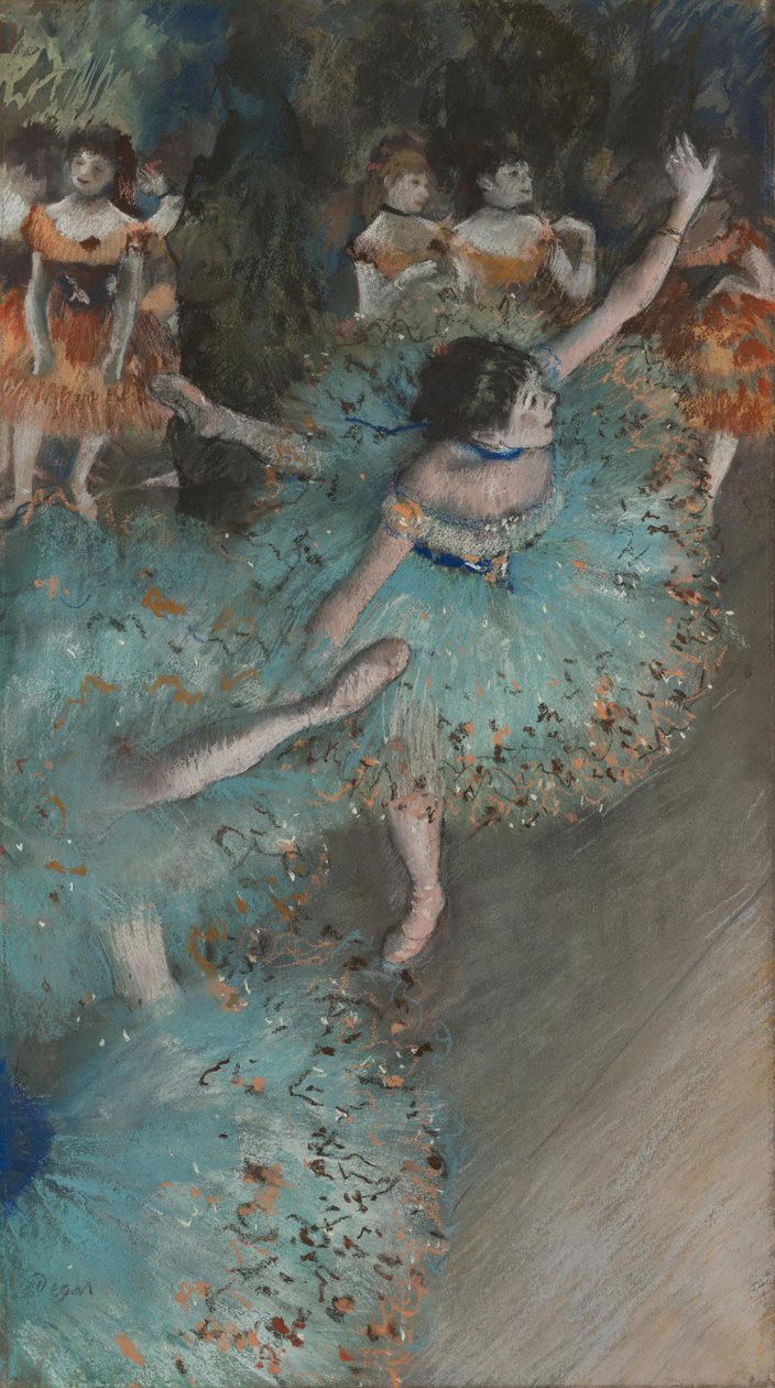フランス語：Danseuse basculant (Danseuse verte) 揺れるダンサー 作： エドガー・ドガ